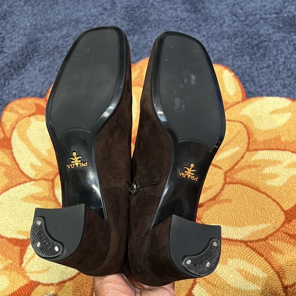 Prada Suede Ankle Sock Boots Size 38 (8) - Picture 7 of 10